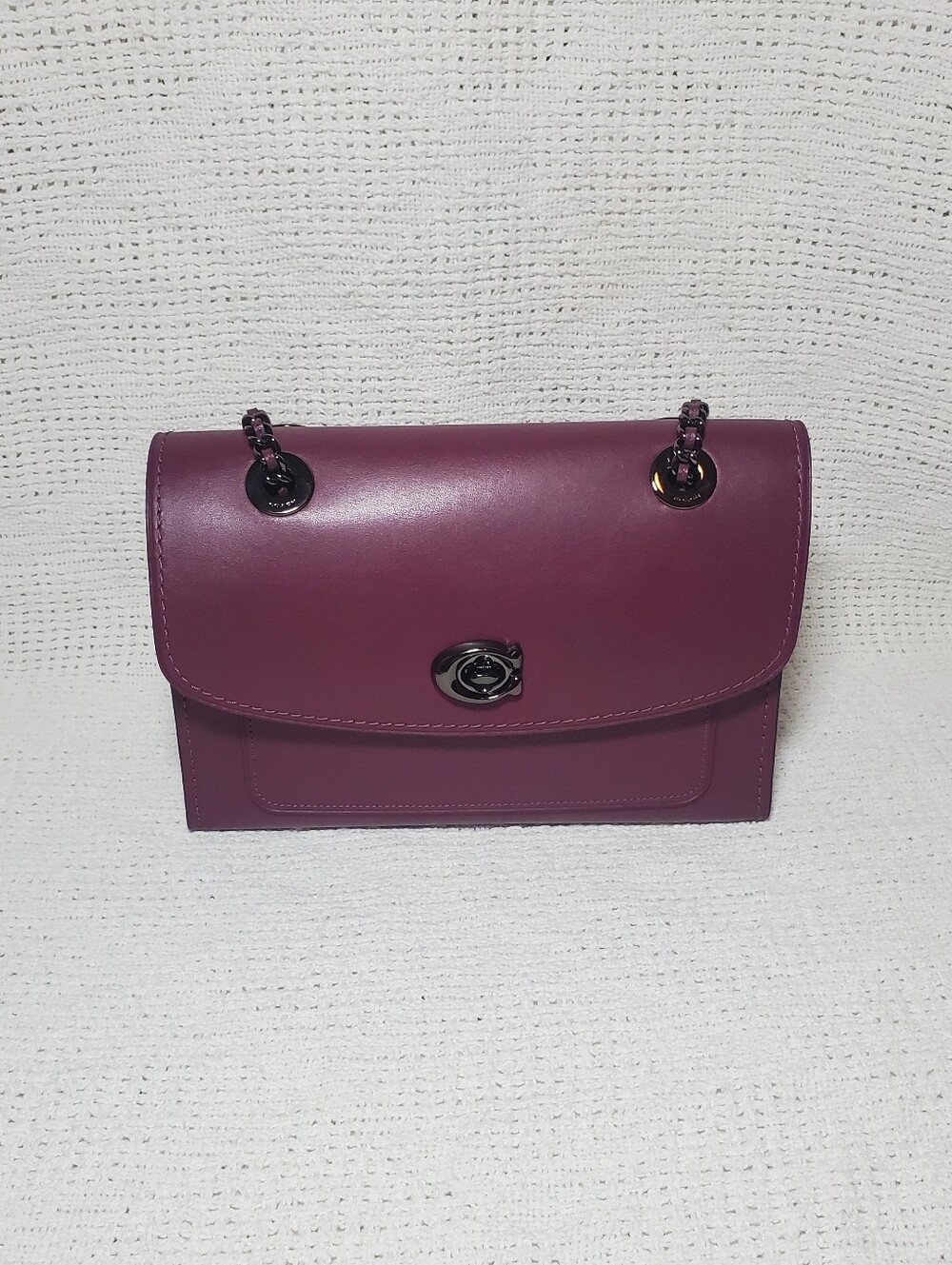 Coach Muave Parker Women's Leather Shoulder Bag 26852